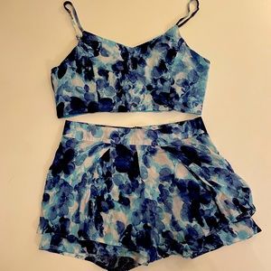 Two-Piece Crop and Short Set